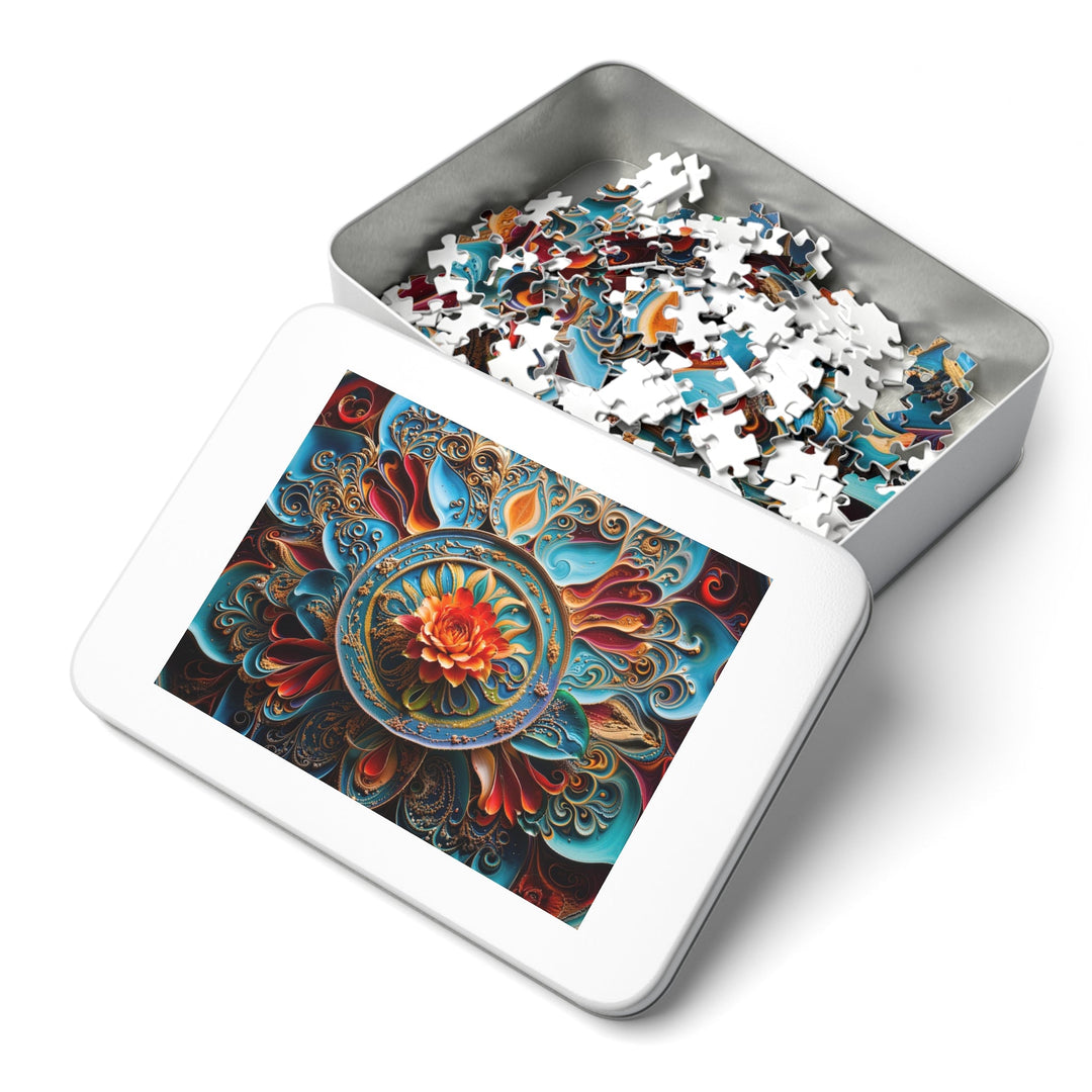 Intricate Floral Mandala - Jigsaw Puzzle (100, 252, 500, 1000 pieces) - Puzzle - g(0D·IO) - 29.25" × 19.75" (1000 pcs) - -