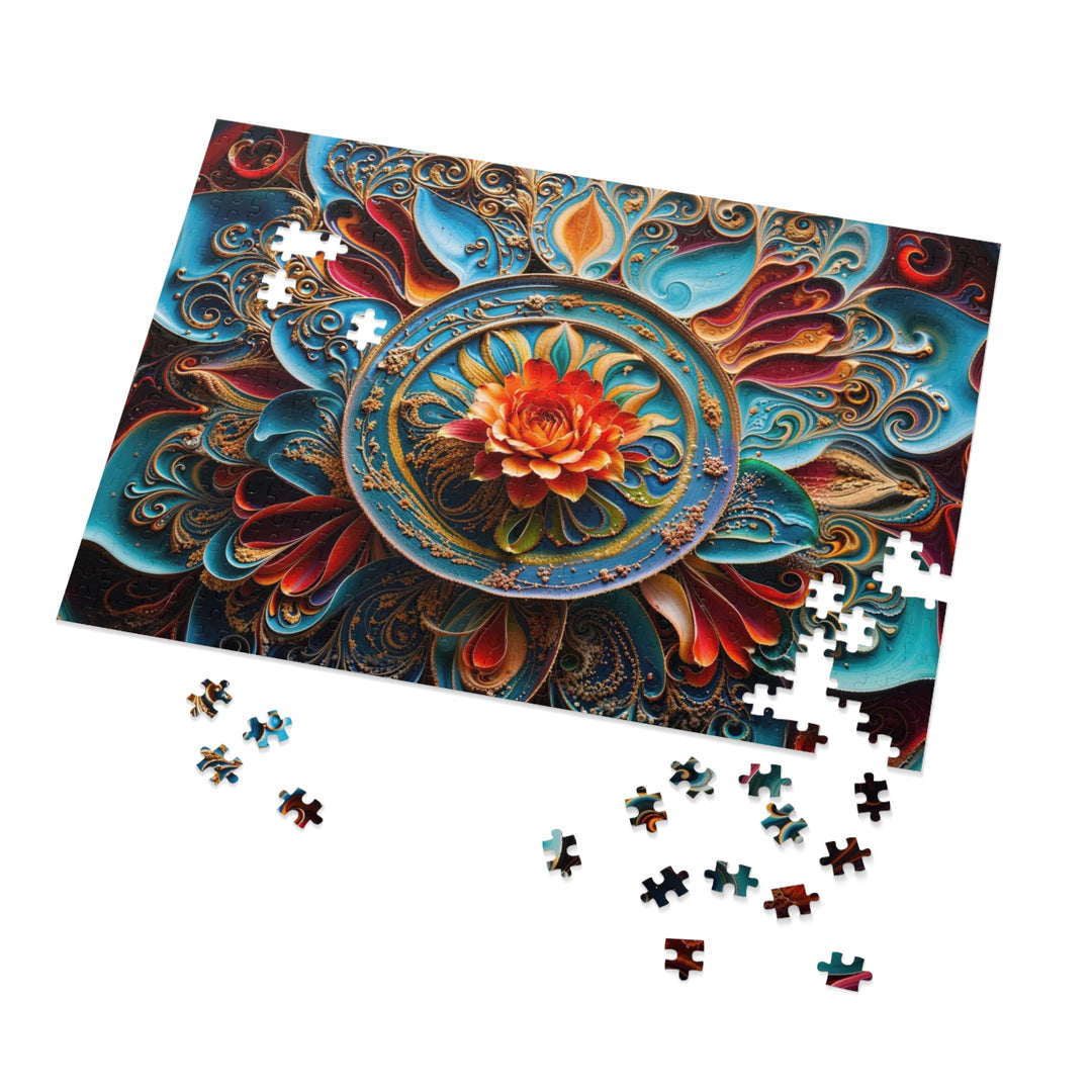 Intricate Floral Mandala - Jigsaw Puzzle (100, 252, 500, 1000 pieces) - Puzzle - g(0D·IO) - 29.25" × 19.75" (1000 pcs) - -