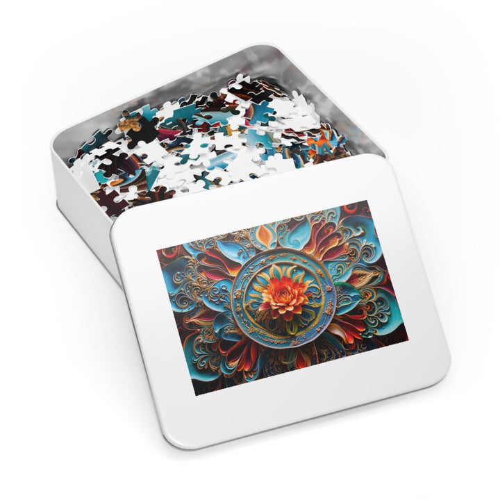 Intricate Floral Mandala - Jigsaw Puzzle (100, 252, 500, 1000 pieces) - Puzzle - g(0D·IO) - 29.25" × 19.75" (1000 pcs) - -