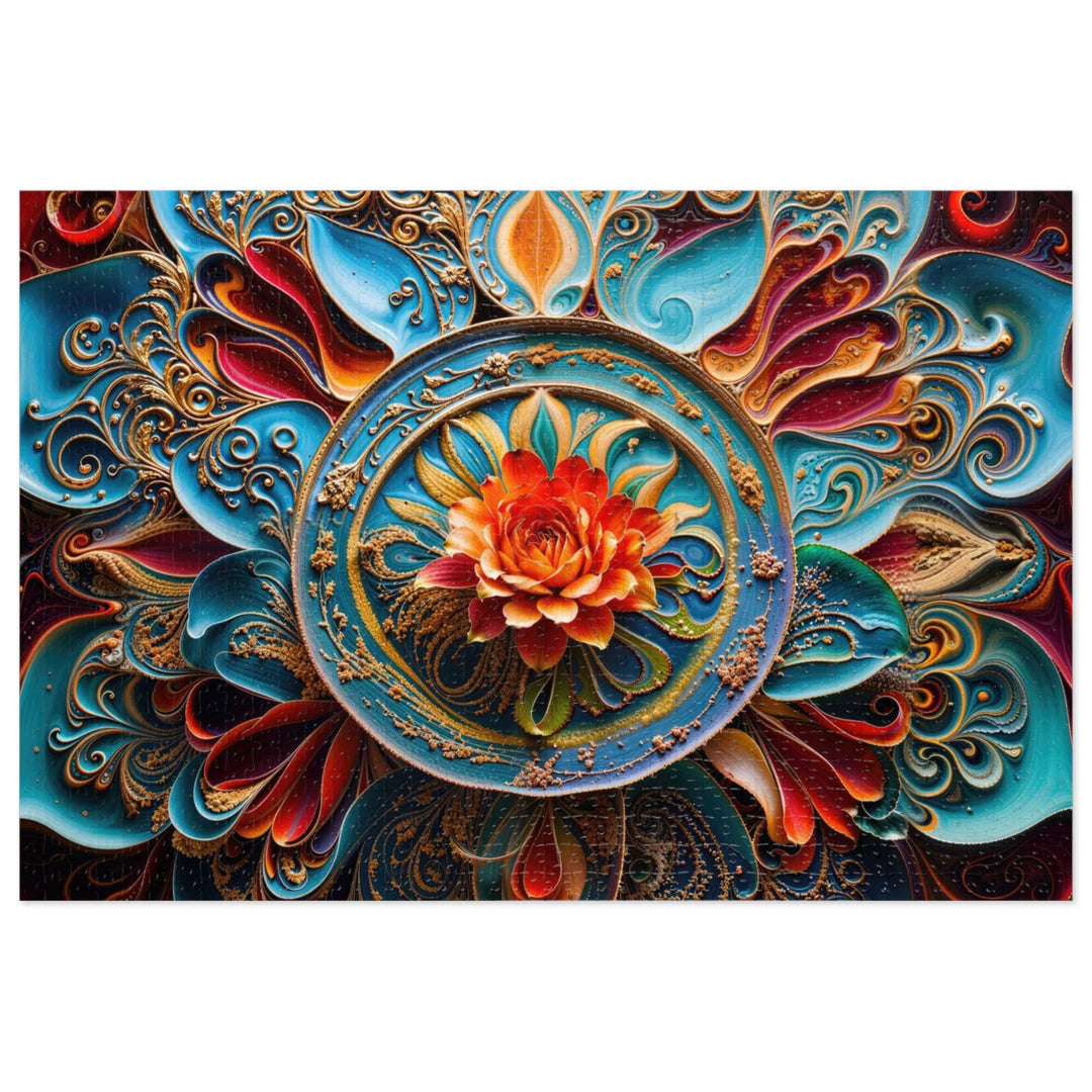 Intricate Floral Mandala - Jigsaw Puzzle (100, 252, 500, 1000 pieces) - Puzzle - g(0D·IO) - 29.25" × 19.75" (1000 pcs) - -