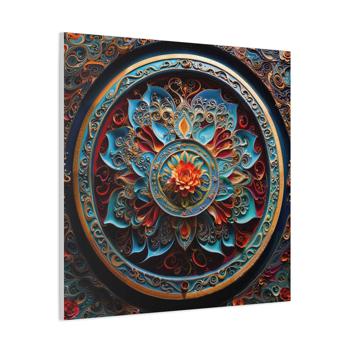 Intricate Floral Mandala - Matte Canvas Print 1.25" - Canvas - g(0D·IO) - 36" x 36" - 1.25" -