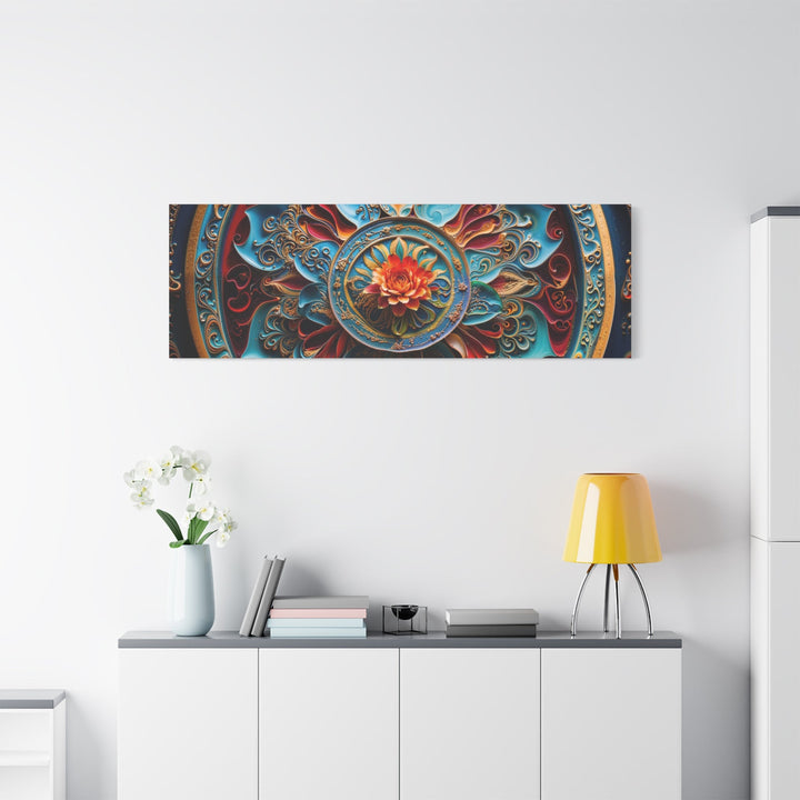 Intricate Floral Mandala - Matte Canvas Print 1.25" - Canvas - g(0D·IO) - 36" x 36" - 1.25" -