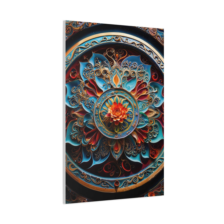 Intricate Floral Mandala - Matte Canvas Print 1.25" - Canvas - g(0D·IO) - 36" x 36" - 1.25" -