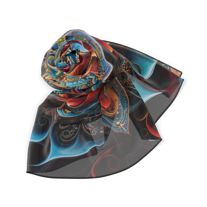 Intricate Floral Mandala - Poly Scarf - Accessories - g(0D·IO) - Poly chiffon - 50" × 50" -