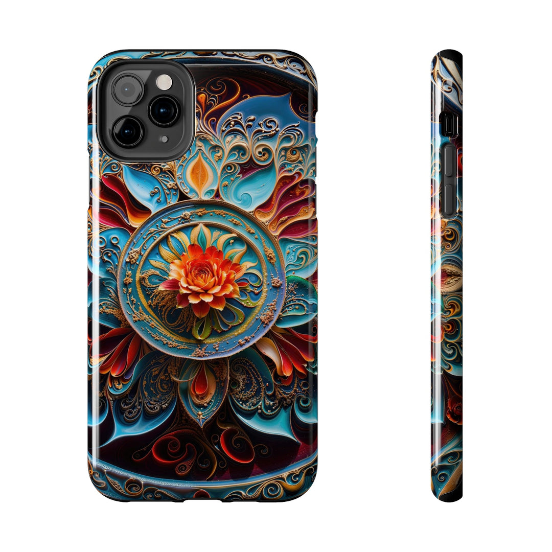 Intricate Floral Mandala - Tough Phone Case - Phone Case - g(0D·IO) - iPhone 11 Pro Max - -
