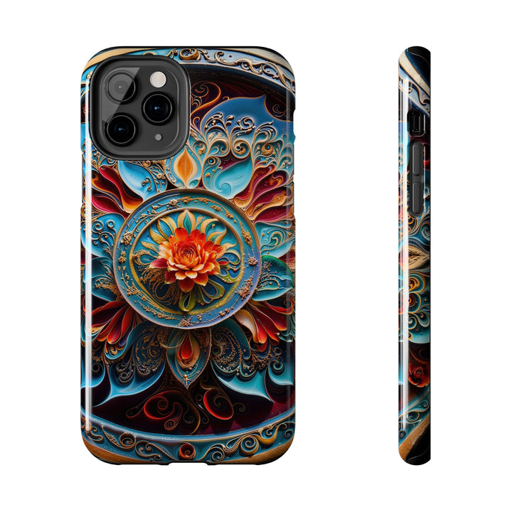 Intricate Floral Mandala - Tough Phone Case - Phone Case - g(0D·IO) - iPhone 11 Pro - -