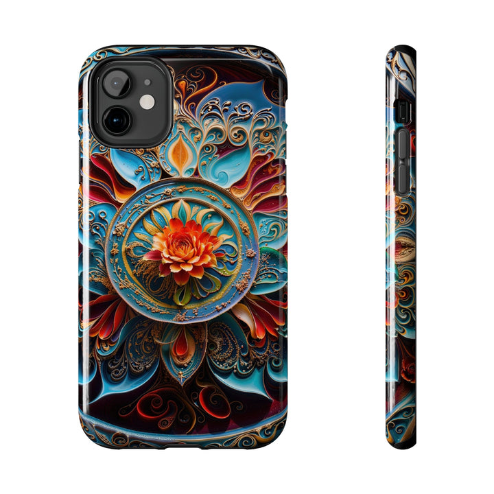 Intricate Floral Mandala - Tough Phone Case - Phone Case - g(0D·IO) - iPhone 11 - -