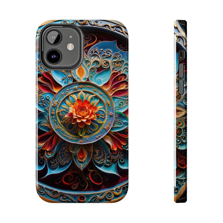 Intricate Floral Mandala - Tough Phone Case - Phone Case - g(0D·IO) - iPhone 12 - -