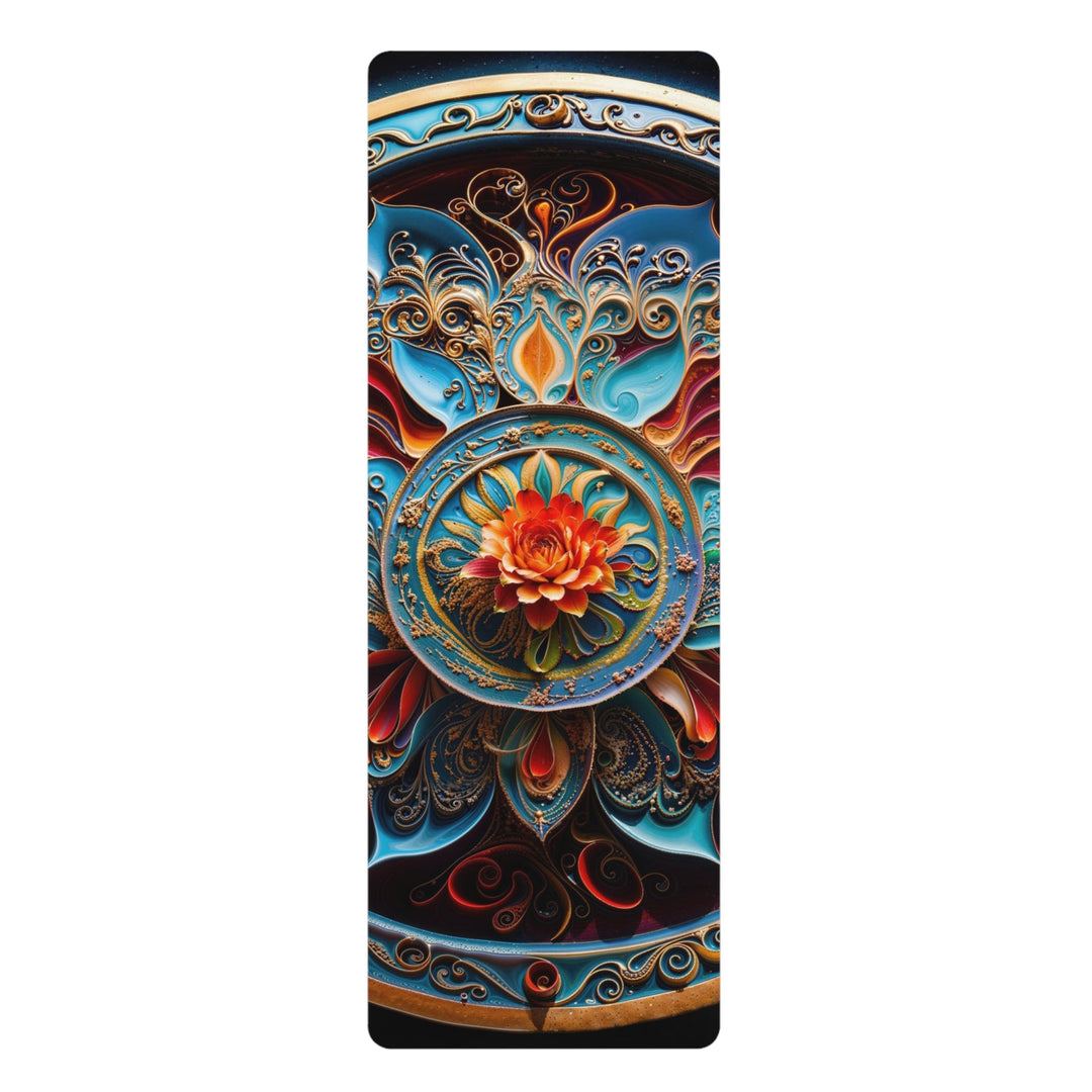 Intricate Floral Mandala - Yoga Mat - Home Decor - g(0D·IO) - 24” x 68” - -