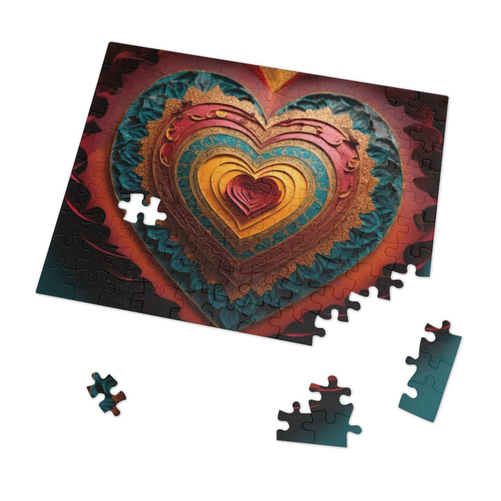 Intricate Heart Mandala - Jigsaw Puzzle (100, 252, 500, 1000 pieces) - Puzzle - g(0D·IO) - 29.25" × 19.75" (1000 pcs) - -