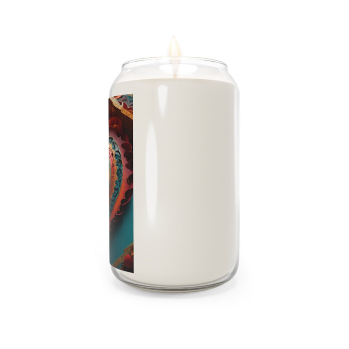 Intricate Heart Mandala - Scented Candle - Home Decor - g(0D·IO) - Vanilla Bean - 13.75oz -