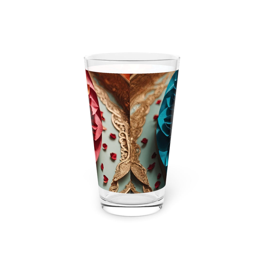 Intricate Layered Heart - Pint Glass - Mug - g(0D·IO) - 16oz - -