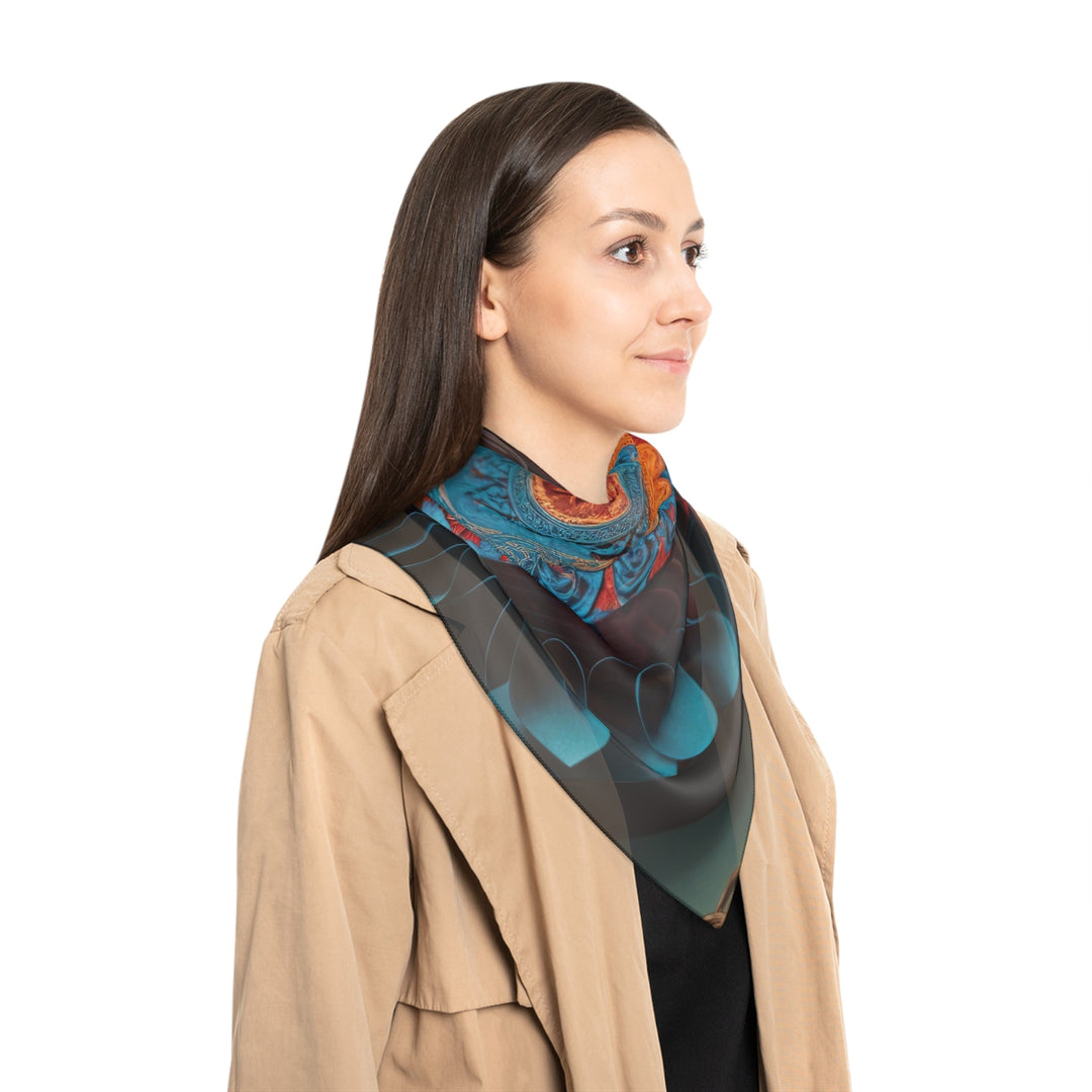 Intricate Layered Heart - Poly Scarf - Accessories - g(0D·IO) - Poly chiffon - 50" × 50" -