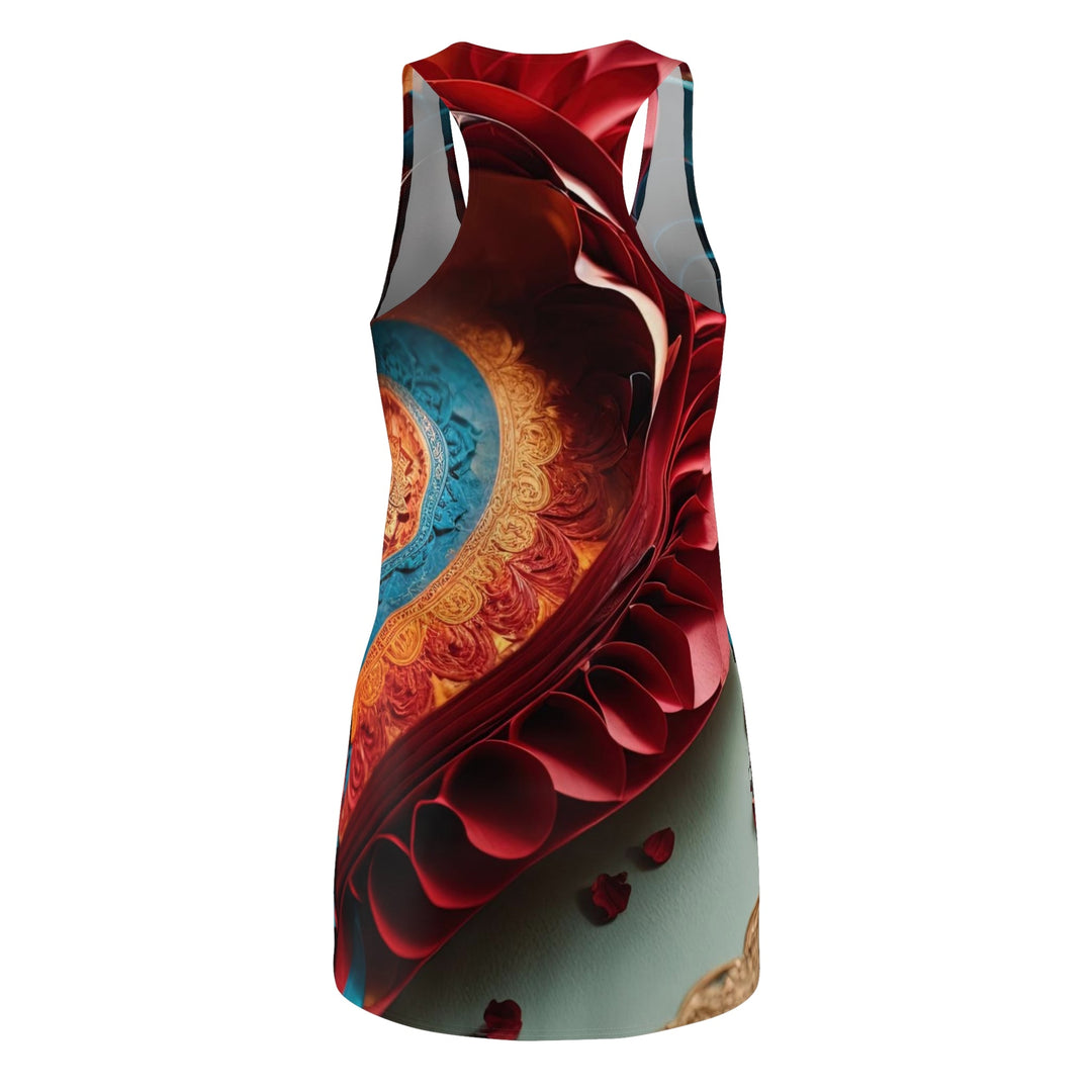 Intricate Layered Heart - Racerback Dress - All Over Prints - g(0D·IO) - XS - -