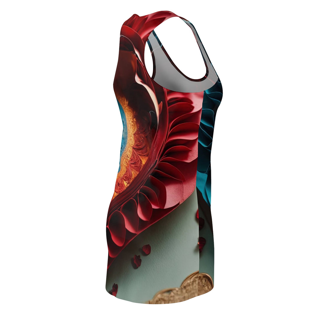 Intricate Layered Heart - Racerback Dress - All Over Prints - g(0D·IO) - XS - -