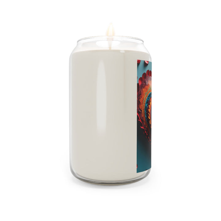 Intricate Layered Heart - Scented Candle - Home Decor - g(0D·IO) - Vanilla Bean - 13.75oz -
