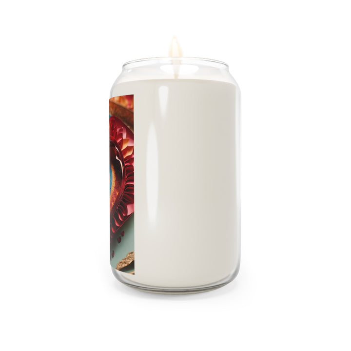 Intricate Layered Heart - Scented Candle - Home Decor - g(0D·IO) - Vanilla Bean - 13.75oz -