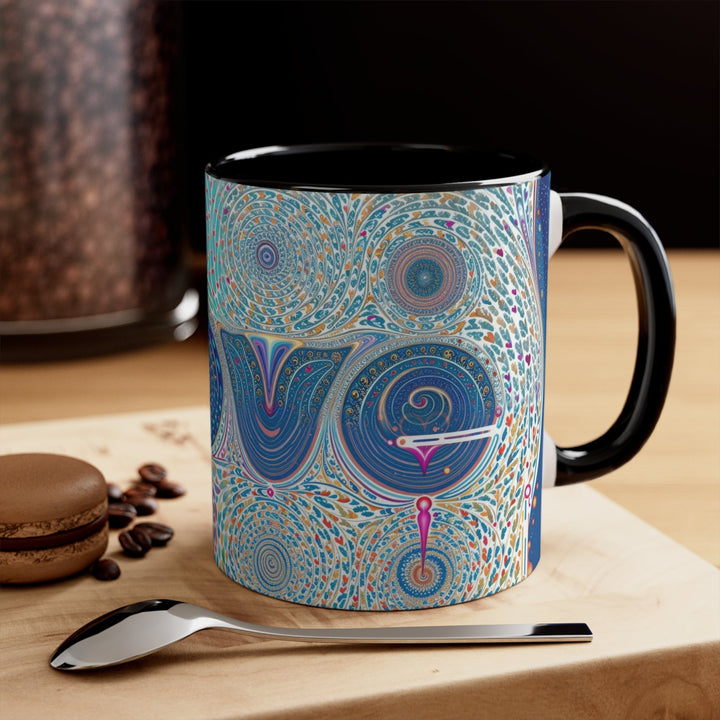 Intricate Love Mandala - Accent Coffee Mug - Mug - g(0D·IO) - Pink - 11oz -