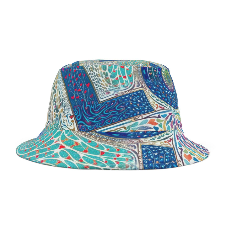 Intricate Love Mandala - Bucket Hat - Hats - g(0D·IO) - Large - White stitching -