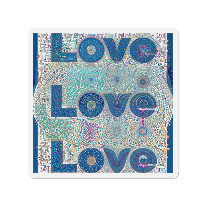 Intricate Love Mandala - Die-cut Magnet - Home Decor - g(0D·IO) - 4" x 4" - Die-Cut - 1 pc