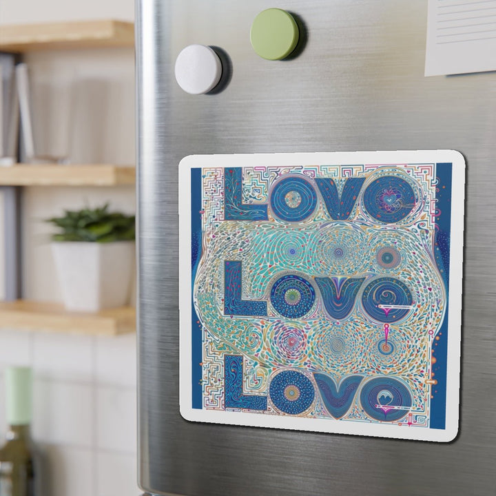 Intricate Love Mandala - Die-cut Magnet - Home Decor - g(0D·IO) - 6 × 6" - Die-Cut - 1 pc