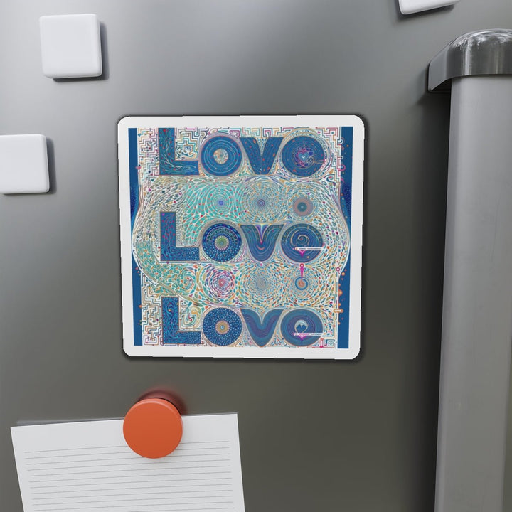 Intricate Love Mandala - Die-cut Magnet - Home Decor - g(0D·IO) - 6 × 6" - Die-Cut - 1 pc