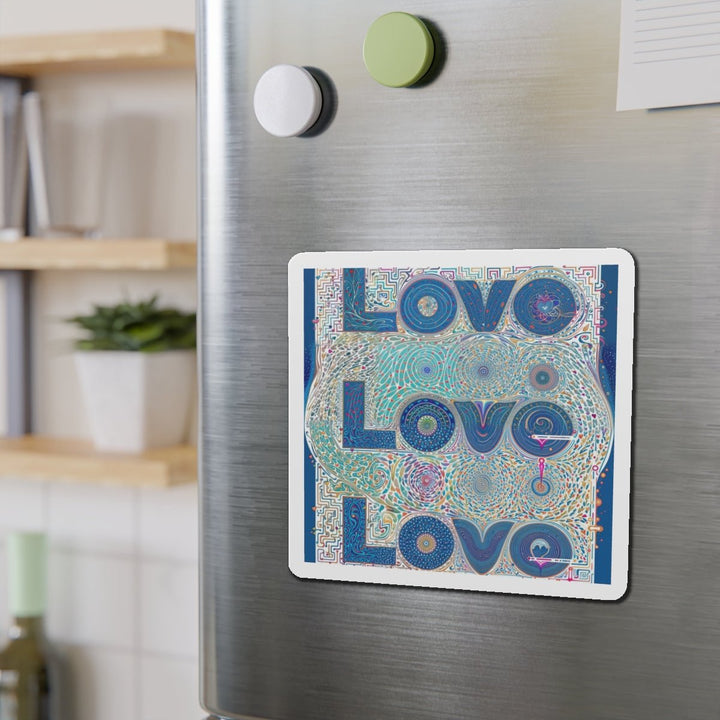 Intricate Love Mandala - Die-cut Magnet - Home Decor - g(0D·IO) - 6 × 6" - Die-Cut - 1 pc