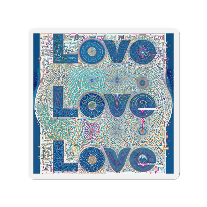 Intricate Love Mandala - Die-cut Magnet - Home Decor - g(0D·IO) - 6 × 6" - Die-Cut - 1 pc