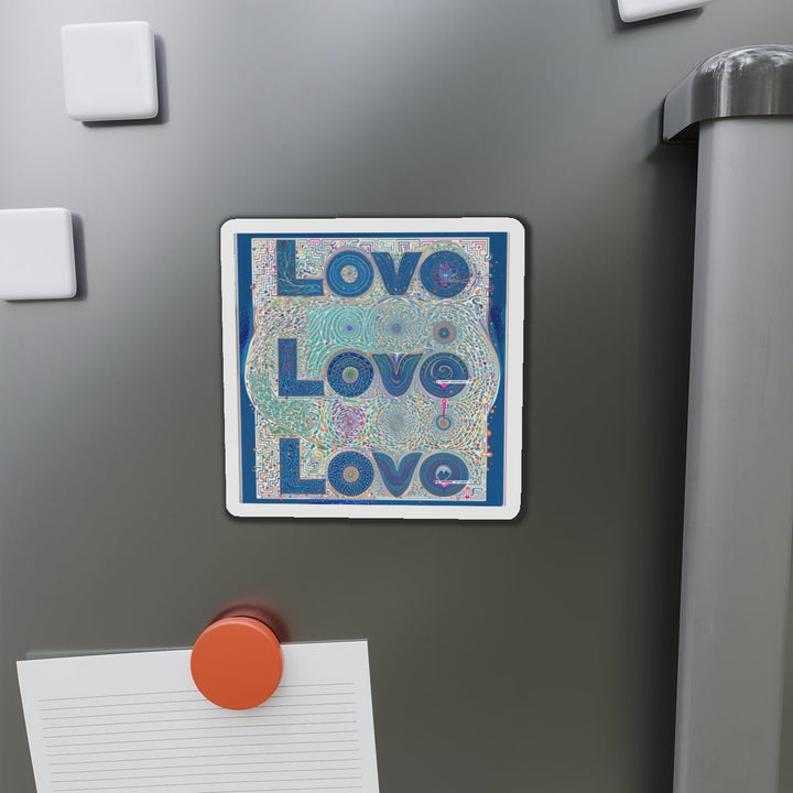 Intricate Love Mandala - Die-cut Magnet - Home Decor - g(0D·IO) - 6 × 6" - Die-Cut - 1 pc