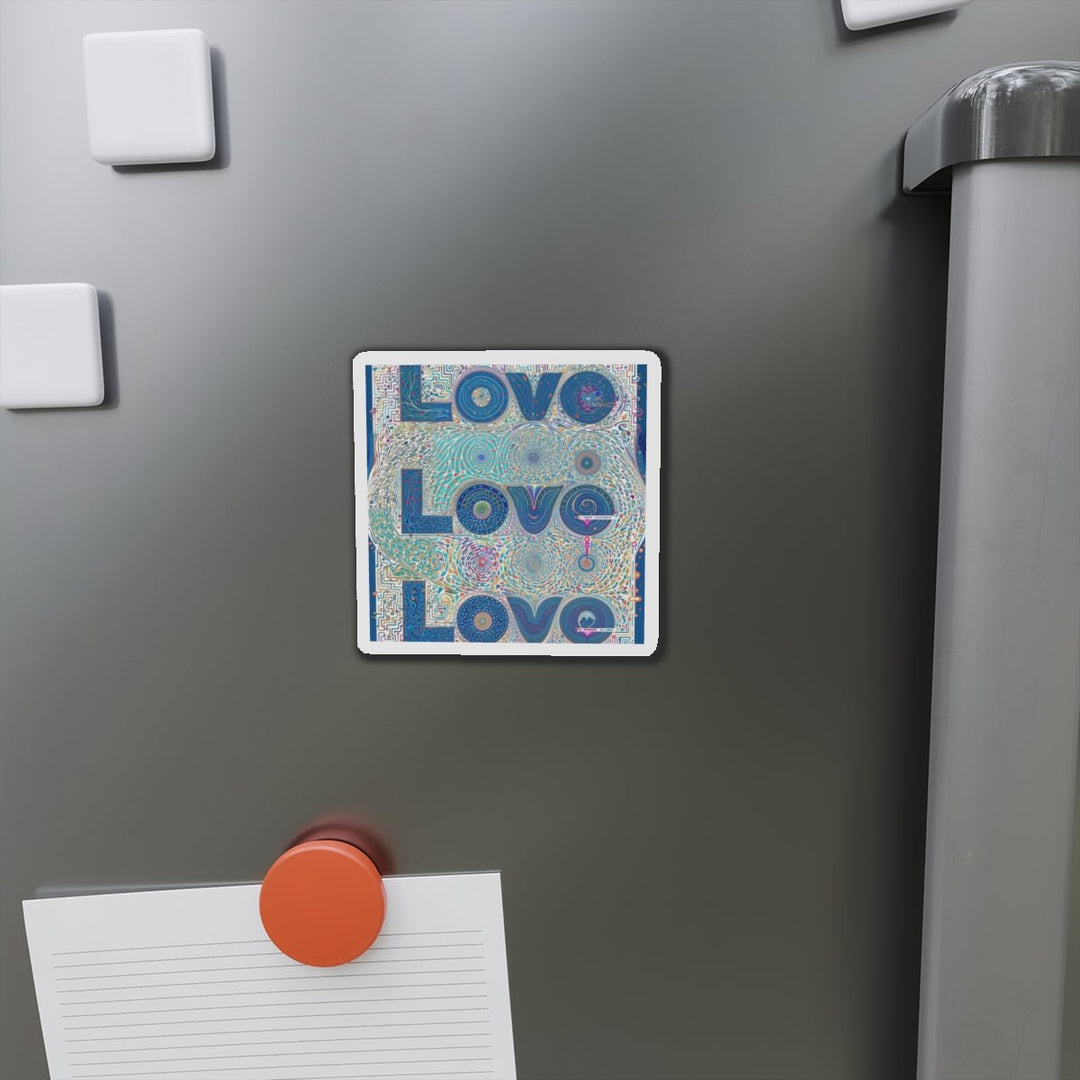 Intricate Love Mandala - Die-cut Magnet - Home Decor - g(0D·IO) - 6 × 6" - Die-Cut - 1 pc