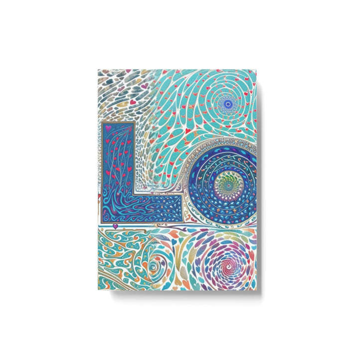 Intricate Love Mandala - Hard Backed Journal - Paper products - g(0D·IO) - Graph - A5 - White