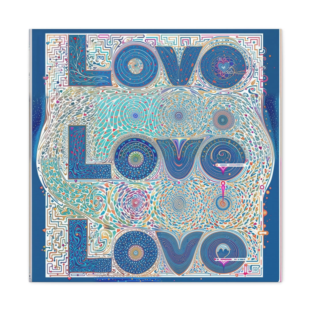 Intricate Love Mandala - Matte Canvas Print 1.25" - Canvas - g(0D·IO) - 24″ x 24″ - 1.25" -