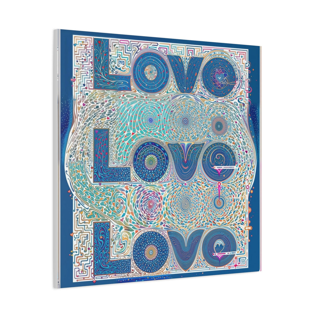 Intricate Love Mandala - Matte Canvas Print 1.25" - Canvas - g(0D·IO) - 36" x 36" - 1.25" -