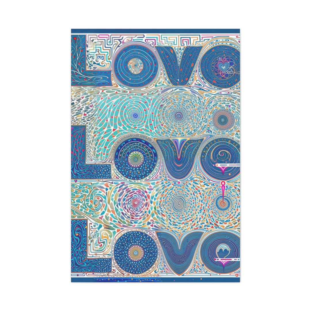 Intricate Love Mandala - Matte Canvas Print 1.25" - Canvas - g(0D·IO) - 32″ x 48″ (Vertical) - 1.25" -