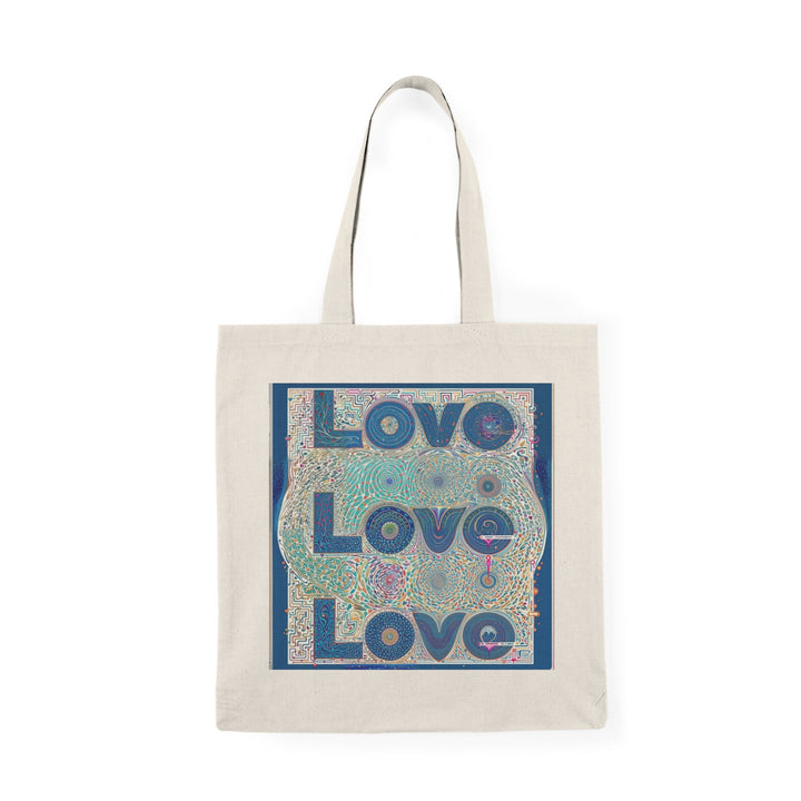 Intricate Love Mandala - Natural Tote Bag - Bags - g(0D·IO) - 15" x 16" - Natural -