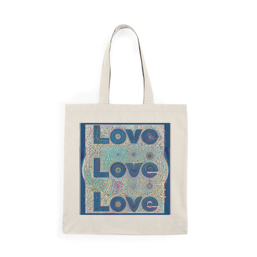 Intricate Love Mandala - Natural Tote Bag - Bags - g(0D·IO) - 15" x 16" - Natural -