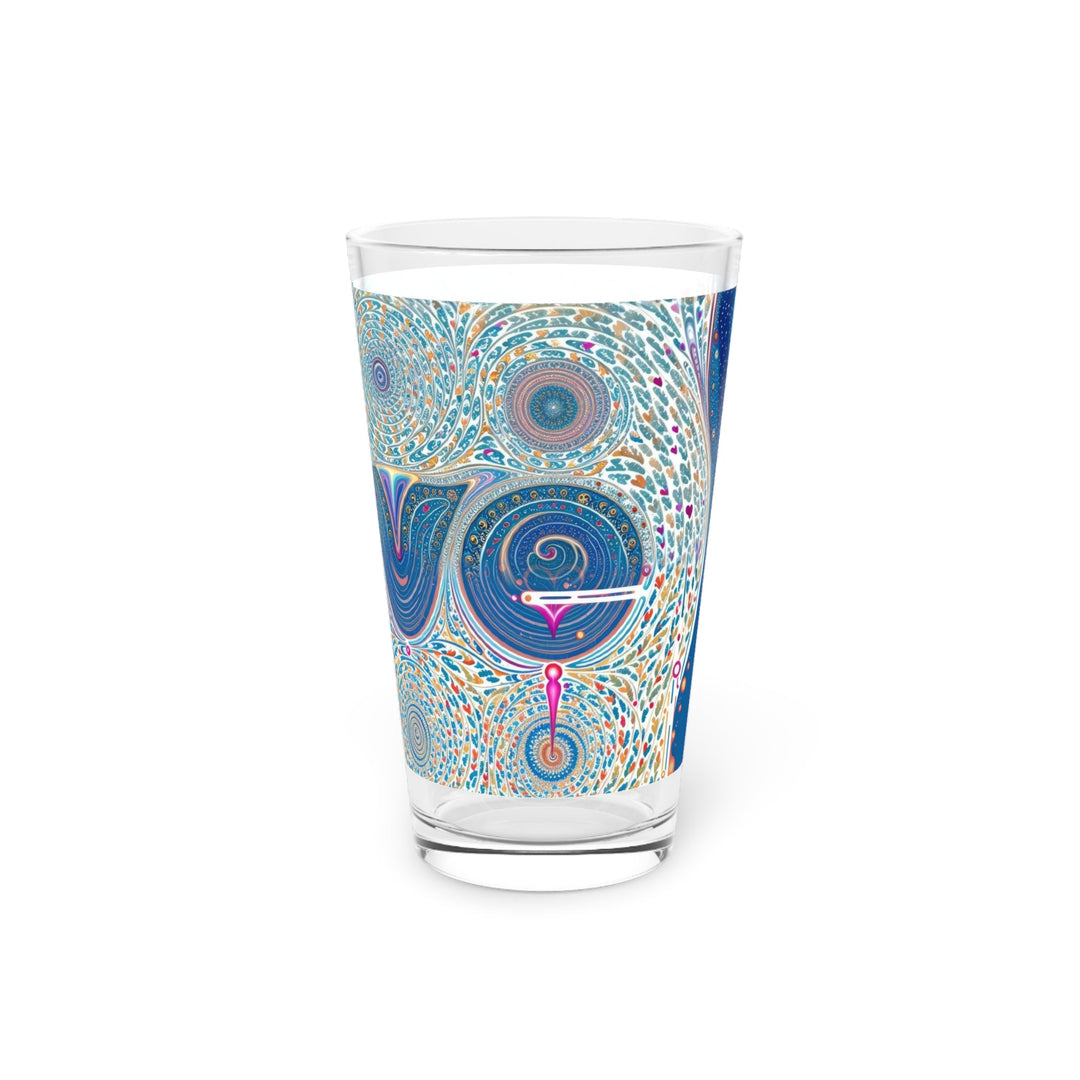 Intricate Love Mandala - Pint Glass - Mug - g(0D·IO) - 16oz - -