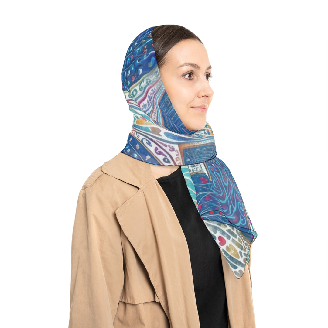 Intricate Love Mandala - Poly Scarf - Accessories - g(0D·IO) - Poly chiffon - 50" × 50" -