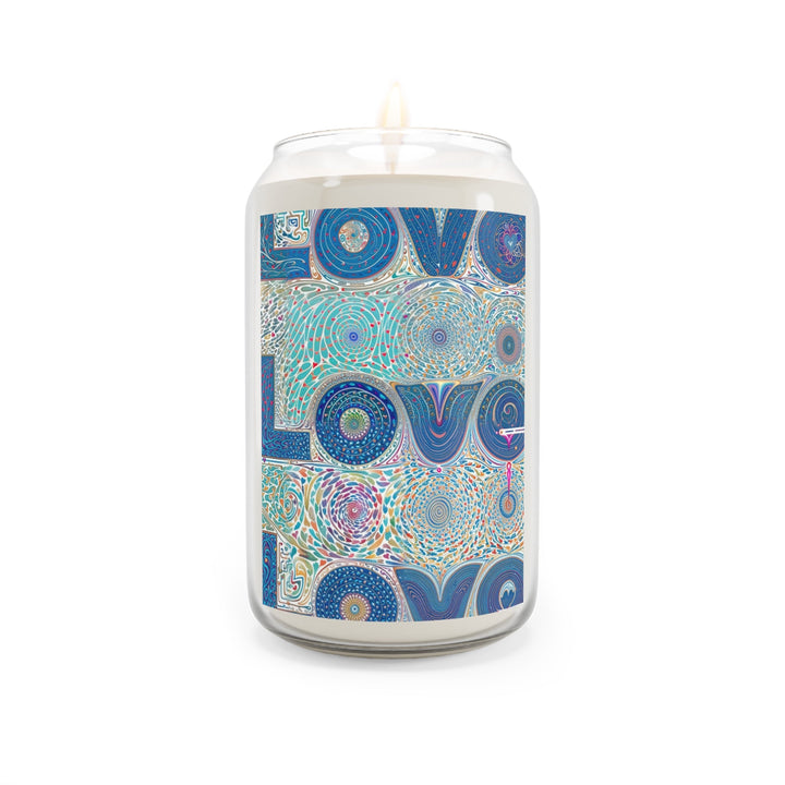 Intricate Love Mandala - Scented Candle - Home Decor - g(0D·IO) - Sea Breeze - 13.75oz -