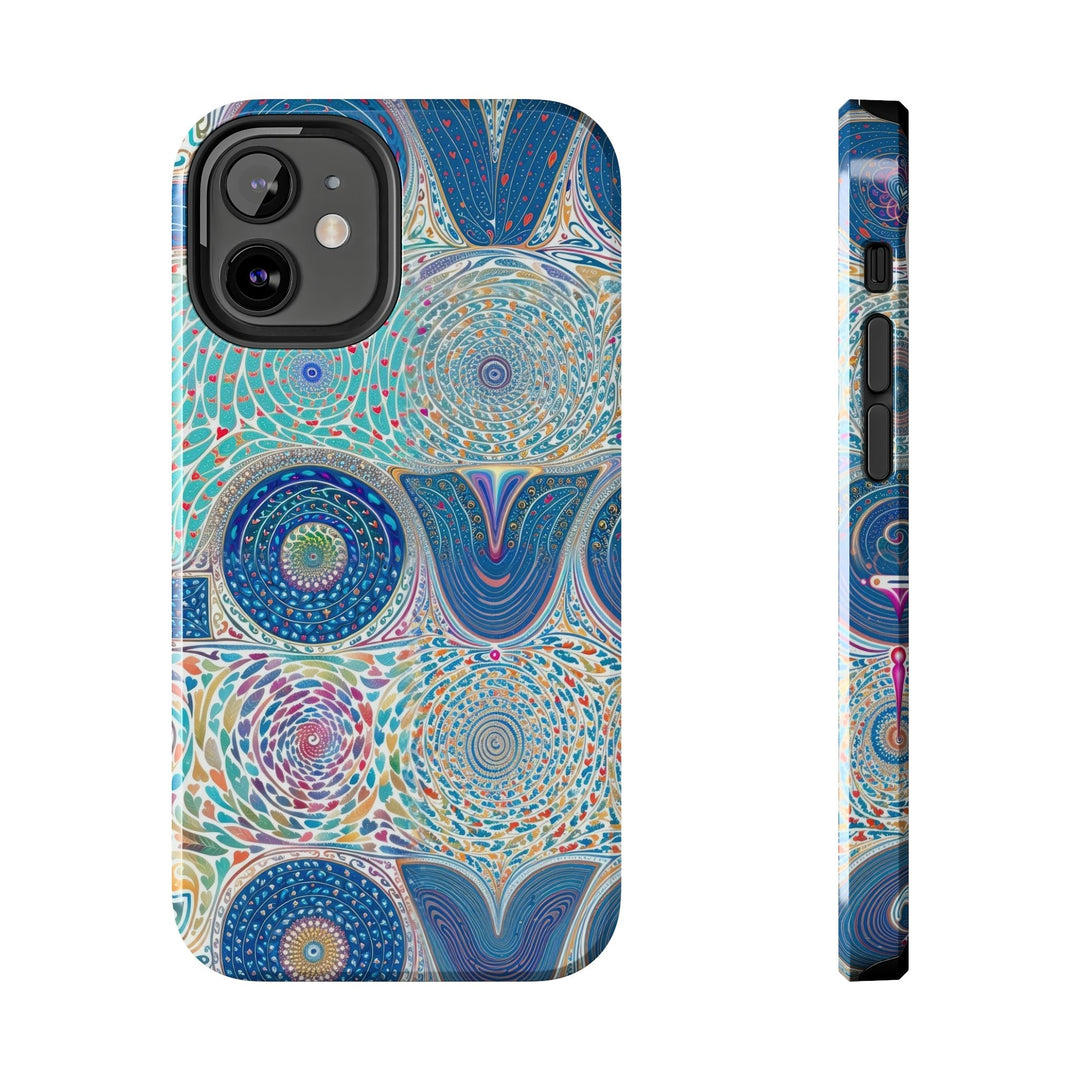 Intricate Love Mandala - Tough Phone Case - Phone Case - g(0D·IO) - iPhone 12 Mini - -