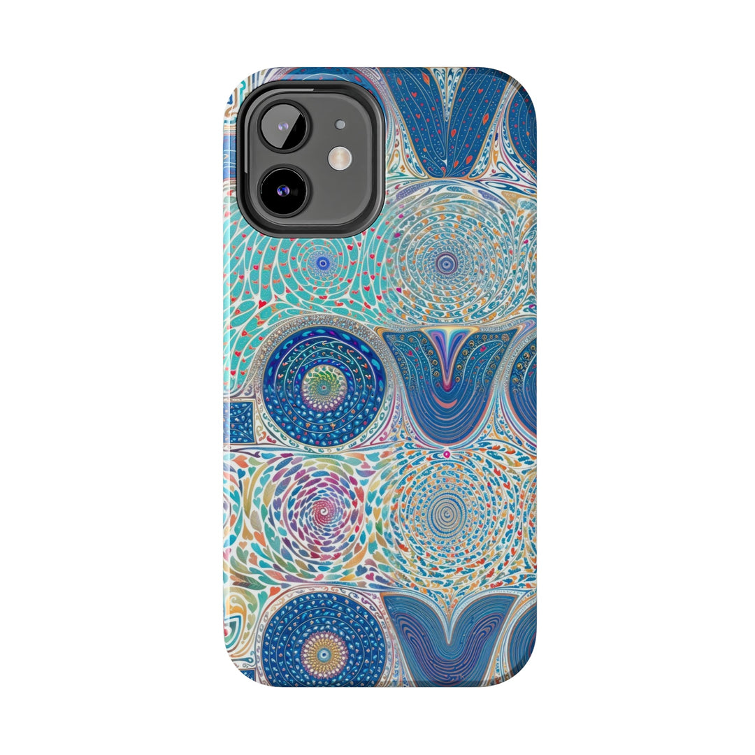 Intricate Love Mandala - Tough Phone Case - Phone Case - g(0D·IO) - iPhone 13 Mini - -