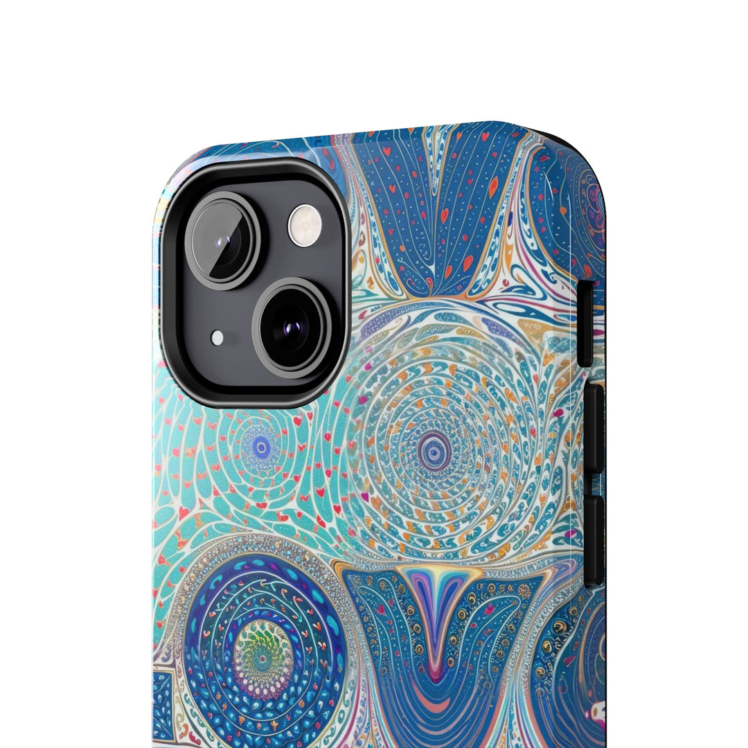 Intricate Love Mandala - Tough Phone Case - Phone Case - g(0D·IO) - iPhone 13 Mini - -