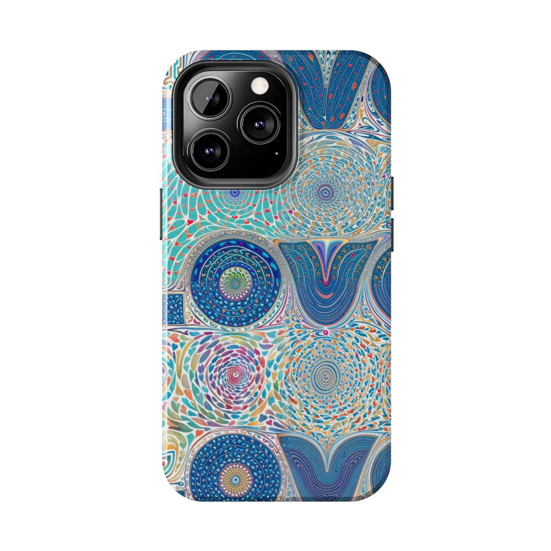 Intricate Love Mandala - Tough Phone Case - Phone Case - g(0D·IO) - iPhone 13 Mini - -