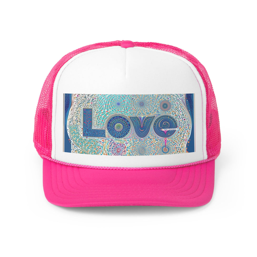 Intricate Love Mandala - Trucker Hat - Hats - g(0D·IO) - Pink - One size -