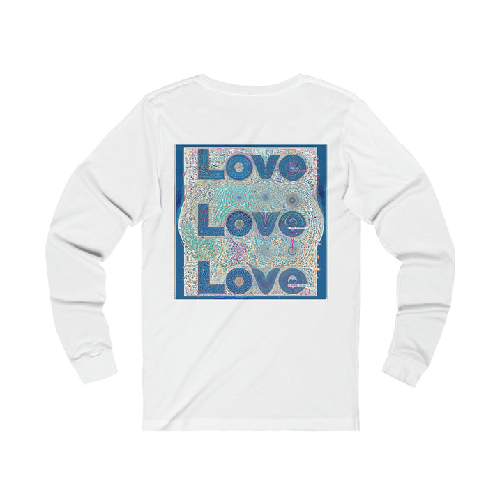 Intricate Love Mandala - Unisex Jersey Long Sleeve Tee - Long-sleeve - g(0D·IO) - S - Heather Forest -