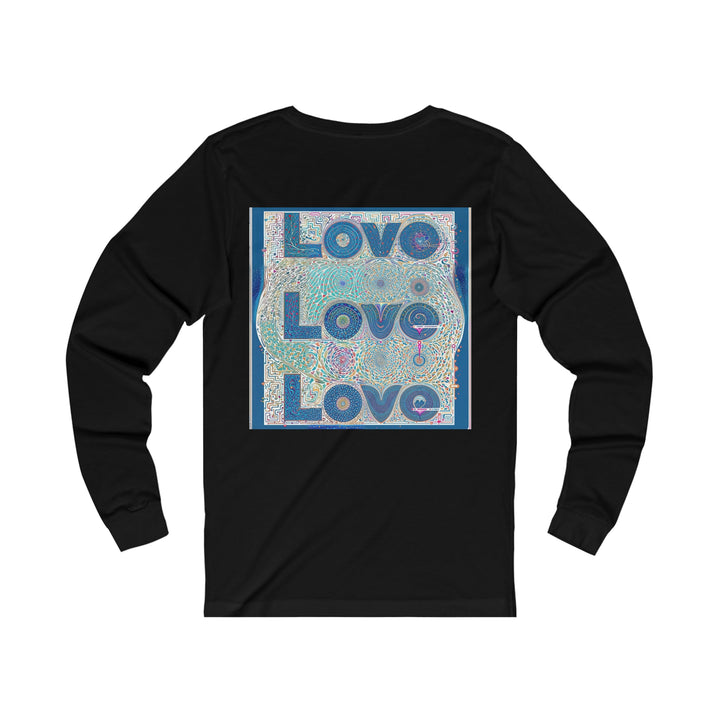 Intricate Love Mandala - Unisex Jersey Long Sleeve Tee - Long-sleeve - g(0D·IO) - S - Heather Forest -