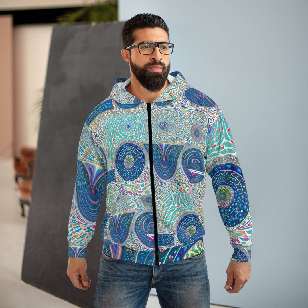 Intricate Love Mandala - Unisex Zip Hoodie - All Over Prints - g(0D·IO) - XS - -