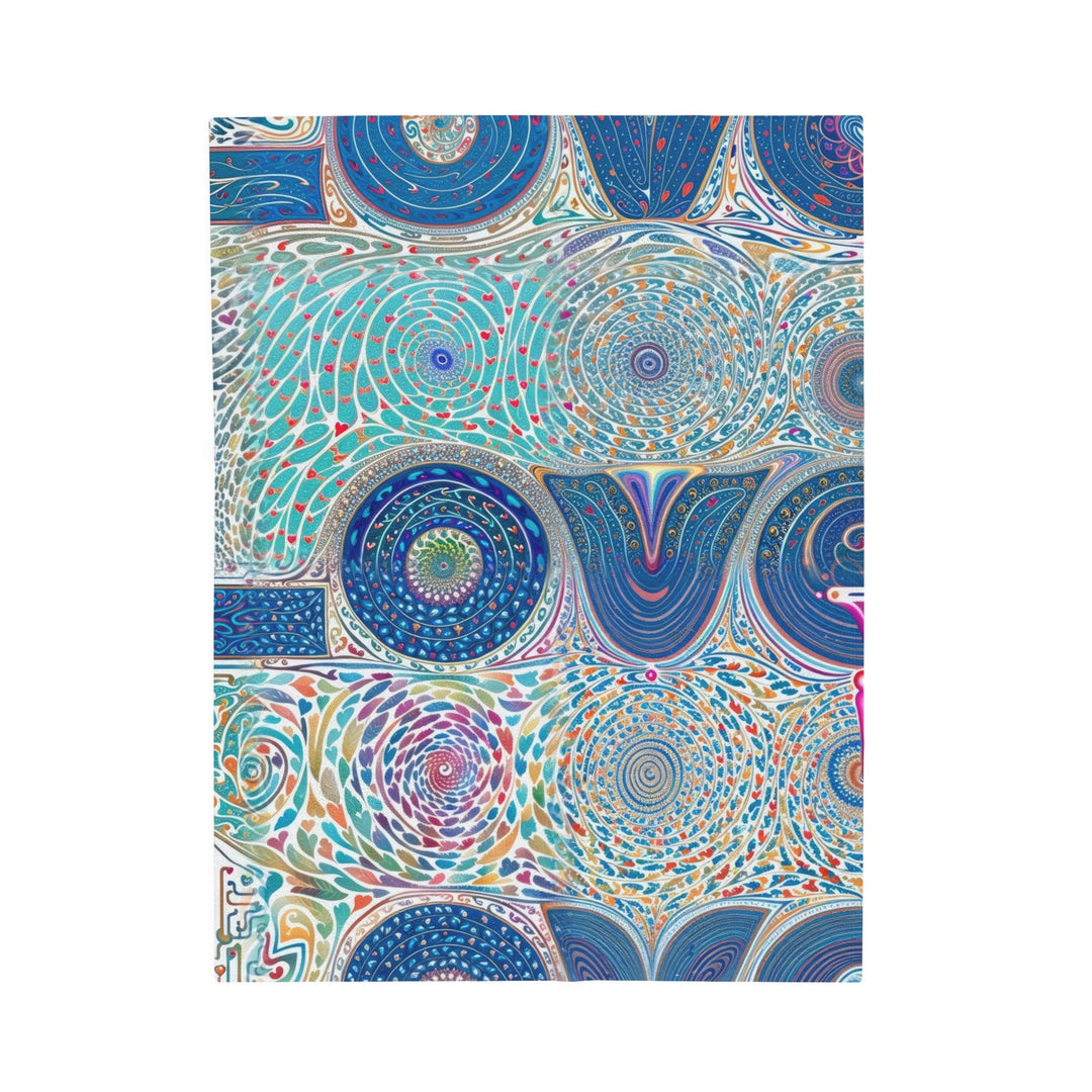 Intricate Love Mandala - Velveteen Plush Blanket - All Over Prints - g(0D·IO) - 30" × 40" - -