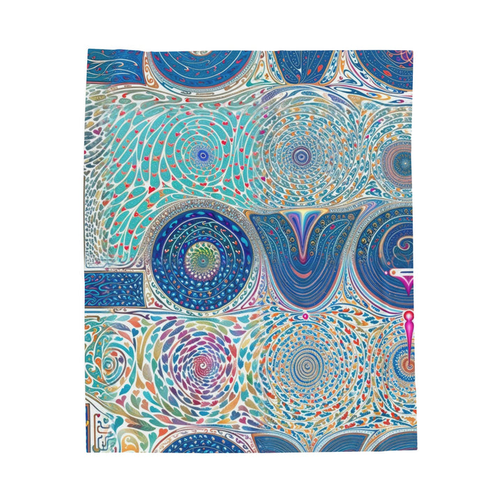 Intricate Love Mandala - Velveteen Plush Blanket - All Over Prints - g(0D·IO) - 50" × 60" - -