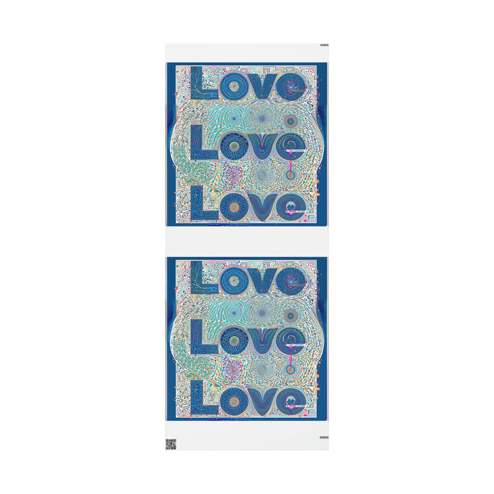 Intricate Love Mandala - Wrapping Paper - Home Decor - g(0D·IO) - 30'' x 72'' - Matte -